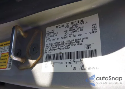 2016 Ford Transit Connect Xlt from USA, damaged, VIN NM0AE8F77G1230404